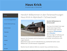 Tablet Screenshot of haus-krick.de